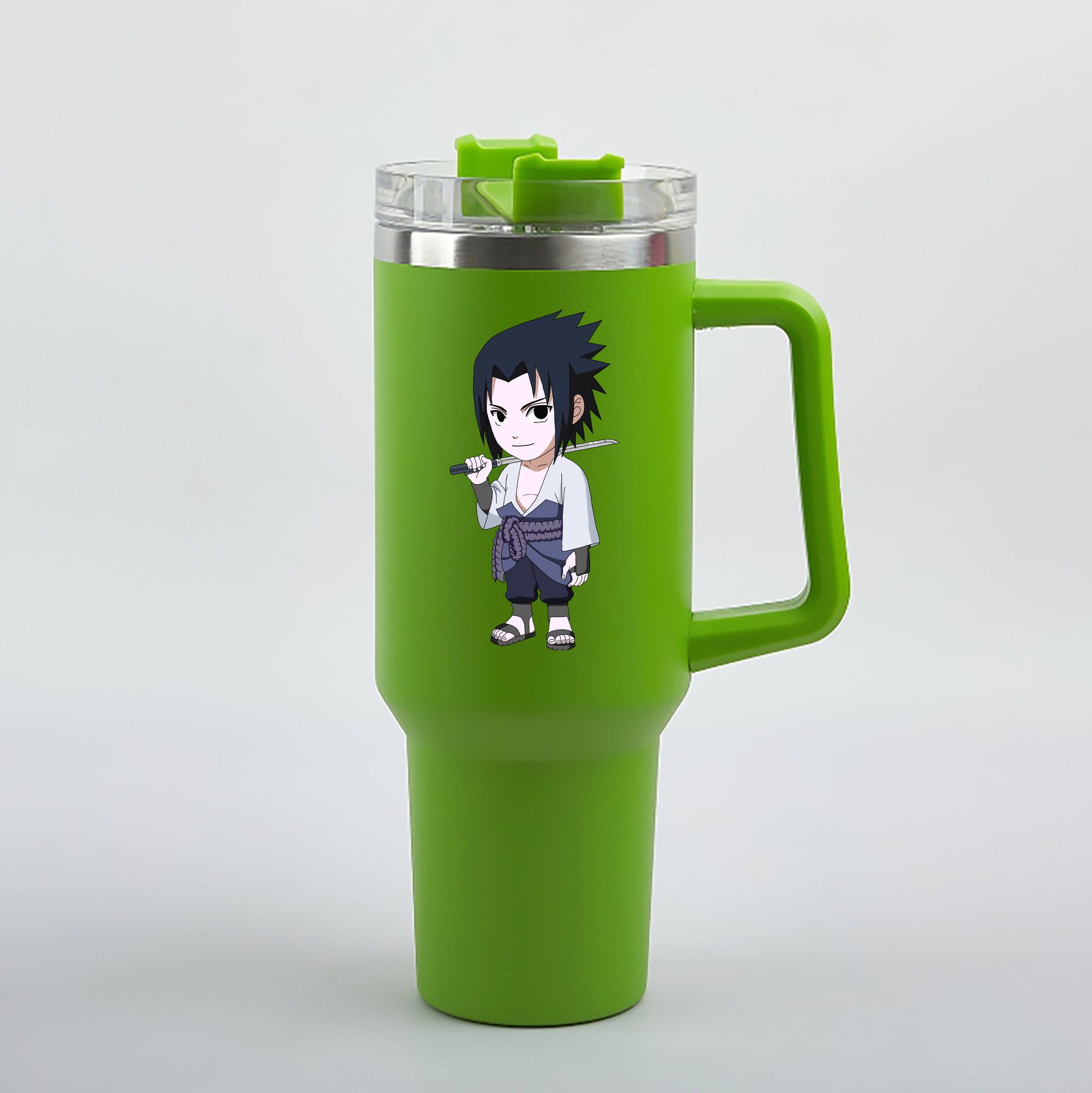 （画像用） NARUTO -ナルト- うちは サスケ Uchiha Sasuke 1200mL車用タンブラー（カラープリント）